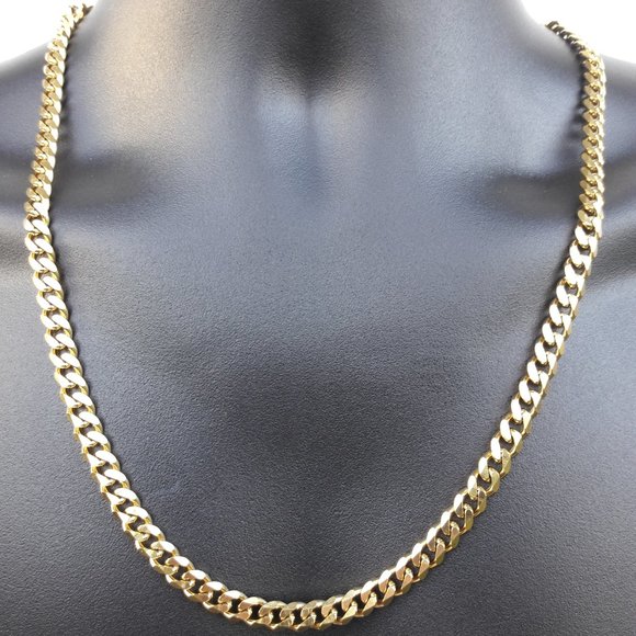 Men's 7mm Cut Curb Chain - Picture 2 of 7